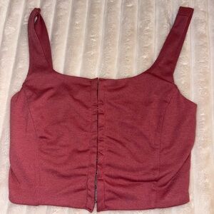 Papermoon Burgundy Crop Top